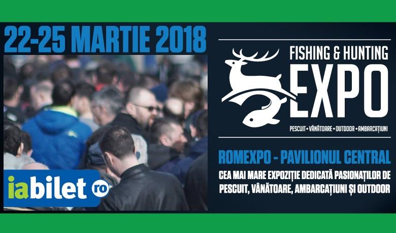 Biletele la Fishing & Huntingo EXPO se pot achizitiona acum si online pe iabilet.ro